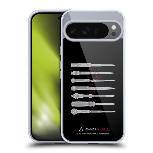 Assassin's Creed Legacy Typography Blades Soft Gel Case for Google Pixel 9 Pro XL