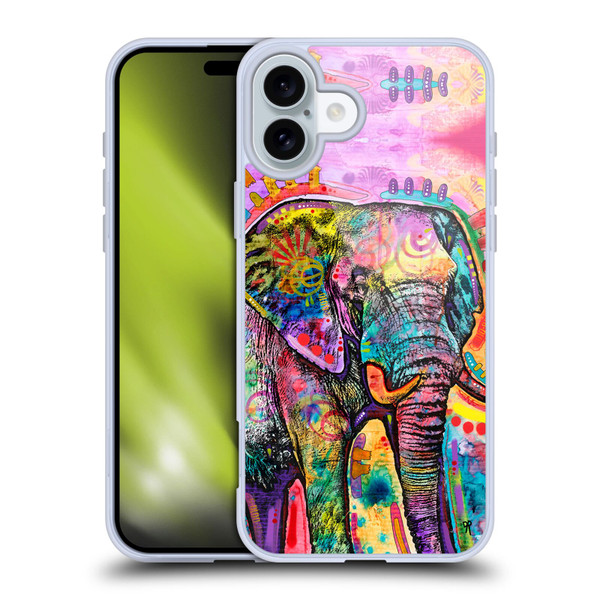 Dean Russo Wildlife 2 Elephant Soft Gel Case for Apple iPhone 16 Plus