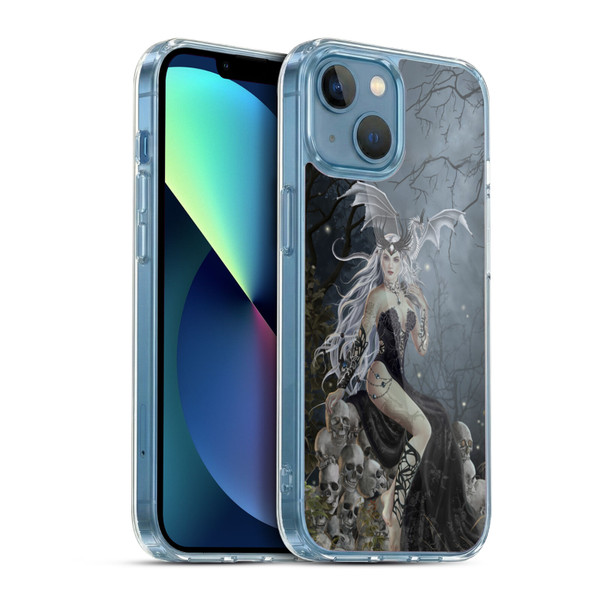 Nene Thomas Gothic Mad Queen Of Skulls Dragon Soft Gel Case for Apple iPhone 13 Mini & MagSafe