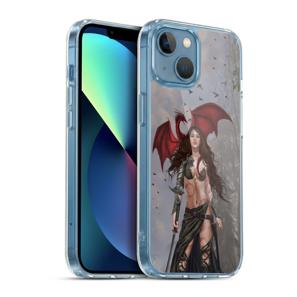 Nene Thomas Gothic Dragon Witch Warrior Sword Soft Gel Case for Apple iPhone 13 Mini & MagSafe