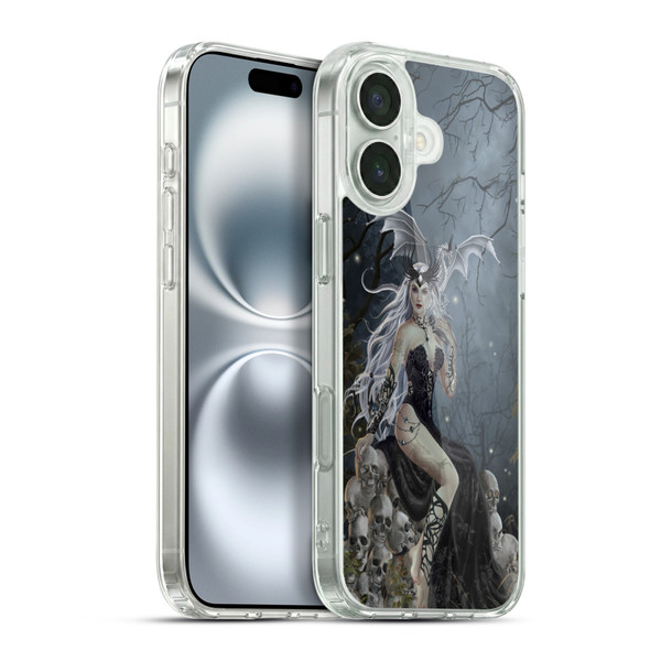 Nene Thomas Gothic Mad Queen Of Skulls Dragon Soft Gel Case for Apple iPhone 16 Plus & MagSafe