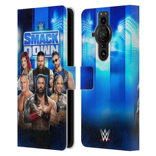 WWE Pay-Per-View Superstars 2024 Smackdown! Leather Book Wallet Case Cover For Sony Xperia Pro-I