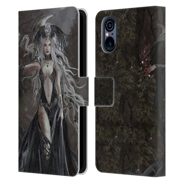 Nene Thomas Gothic Skull Queen Of Havoc Dragon Leather Book Wallet Case Cover For Sony Xperia 5 V 5G