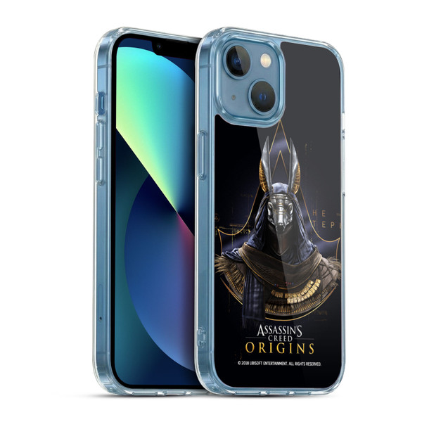 Assassin's Creed Origins Character Art Hetepi Soft Gel Case for Apple iPhone 13 Mini & MagSafe