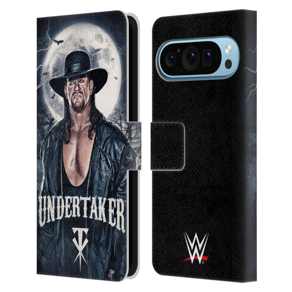 WWE The Undertaker Portrait Leather Book Wallet Case Cover For Google Pixel 9 / Pixel 9 Pro