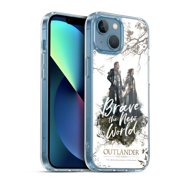 Outlander Composed Graphics Brave The New World Soft Gel Case for Apple iPhone 13 Mini & MagSafe