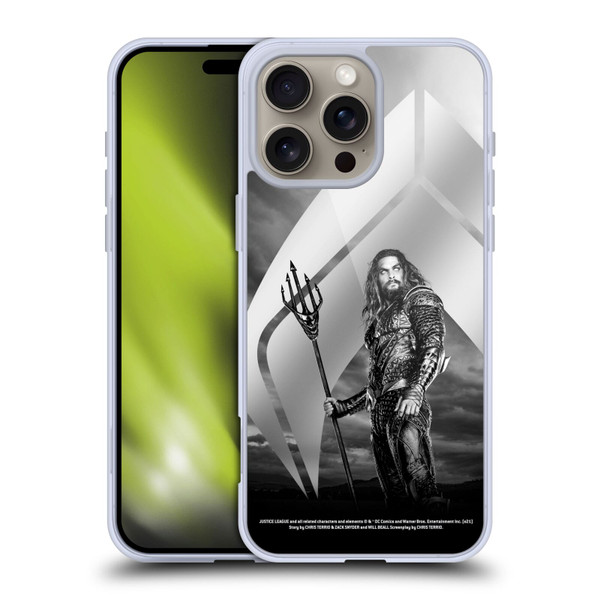 Zack Snyder's Justice League Snyder Cut Character Art Aquaman Soft Gel Case for Apple iPhone 16 Pro Max