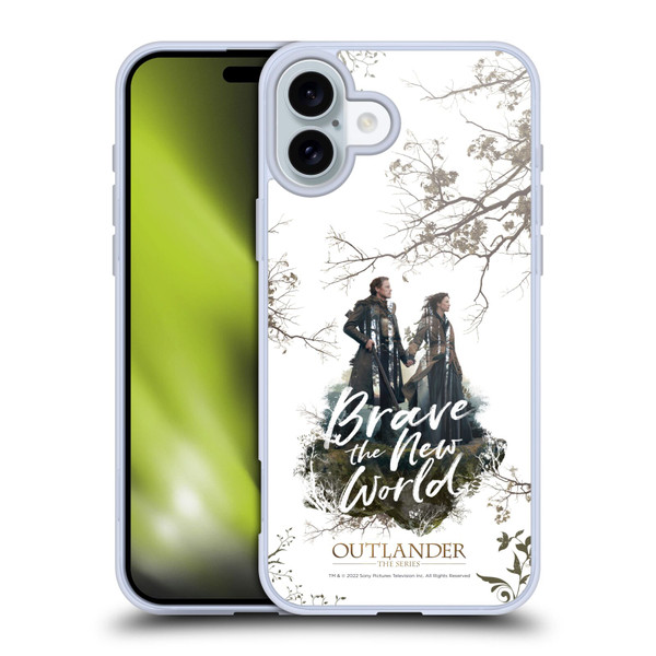 Outlander Composed Graphics Brave The New World Soft Gel Case for Apple iPhone 16 Plus