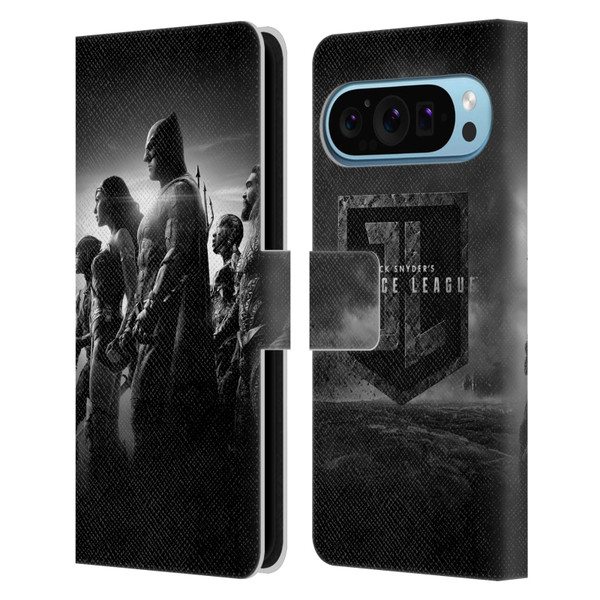 Zack Snyder's Justice League Snyder Cut Character Art Group Leather Book Wallet Case Cover For Google Pixel 9 / Pixel 9 Pro