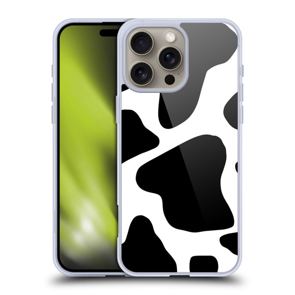 Grace Illustration Animal Prints Cow Soft Gel Case for Apple iPhone 16 Pro Max