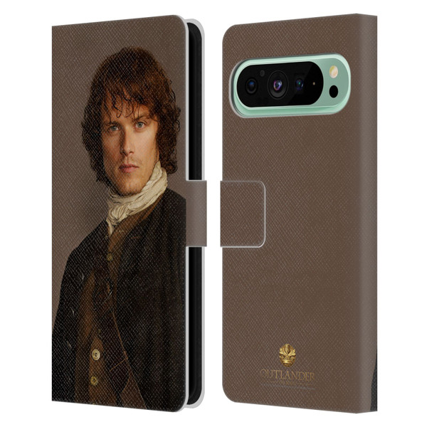 Outlander Characters Jamie Traditional Leather Book Wallet Case Cover For Google Pixel 9 Pro XL