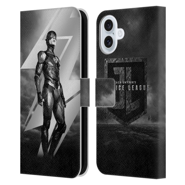 Zack Snyder's Justice League Snyder Cut Character Art Flash Leather Book Wallet Case Cover For Apple iPhone 16 Plus