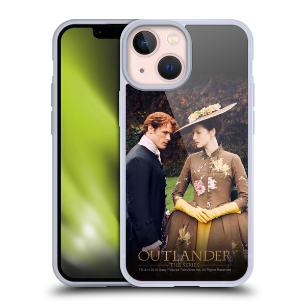 Outlander Characters Jamie And Claire Soft Gel Case for Apple iPhone 13 Mini
