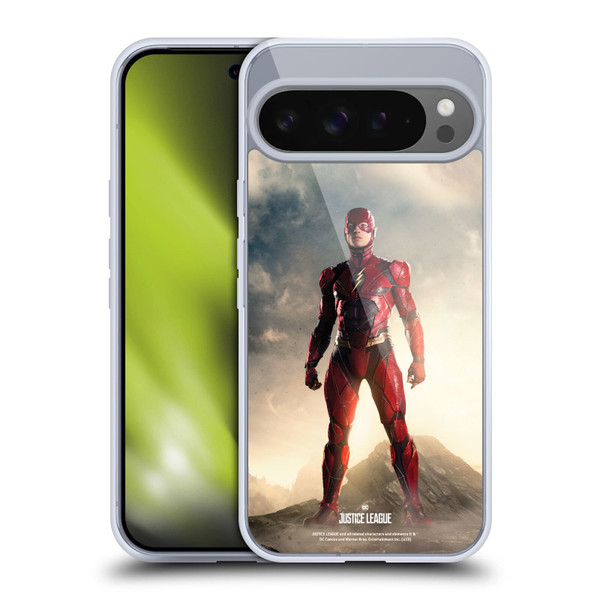 Justice League Movie Character Posters The Flash Soft Gel Case for Google Pixel 9 Pro XL
