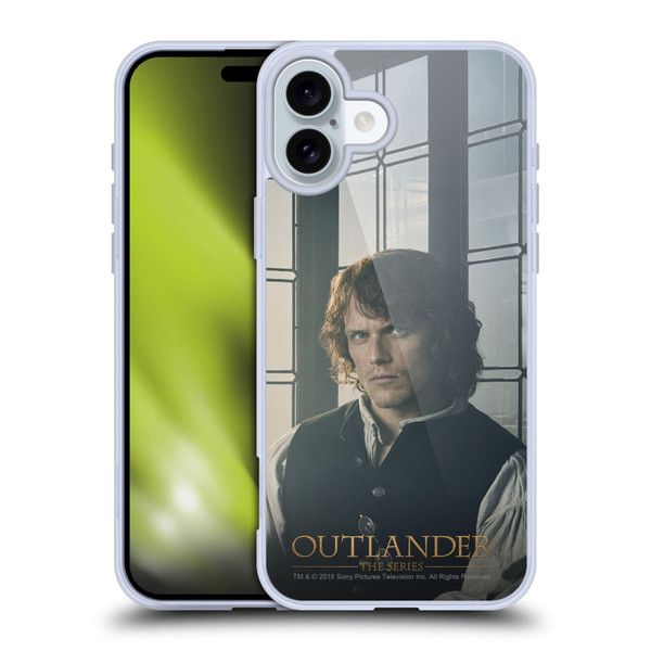 Outlander Characters Jamie Fraser Soft Gel Case for Apple iPhone 16 Plus