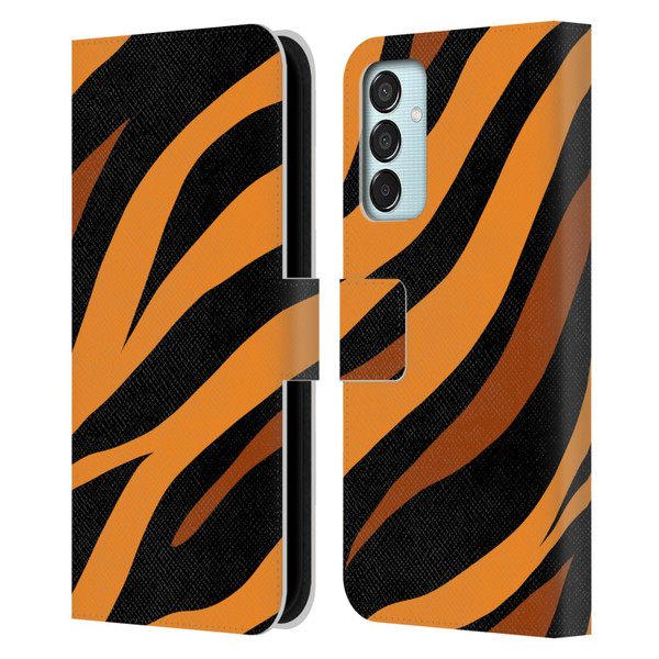 Grace Illustration Animal Prints Tiger Leather Book Wallet Case Cover For Samsung Galaxy M15/F15 5G