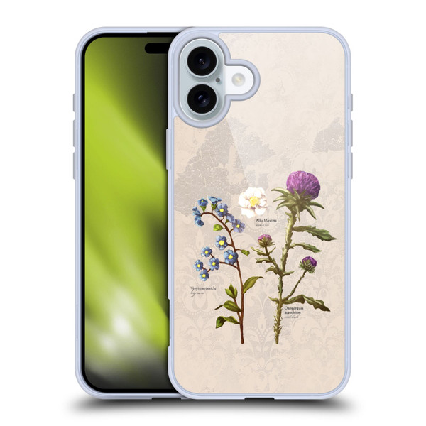 Outlander Graphics Flowers Soft Gel Case for Apple iPhone 16 Plus