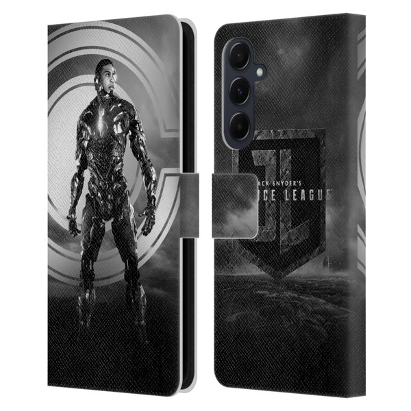 Zack Snyder's Justice League Snyder Cut Character Art Cyborg Leather Book Wallet Case Cover For Samsung Galaxy A55 5G