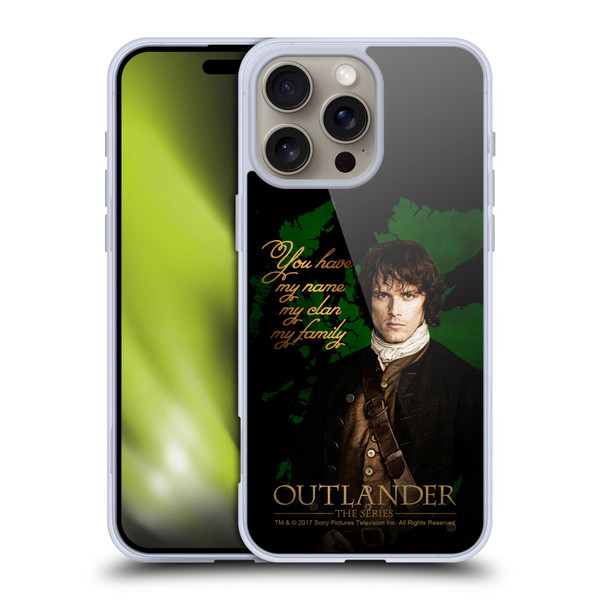 Outlander Portraits Jamie Soft Gel Case for Apple iPhone 16 Pro Max