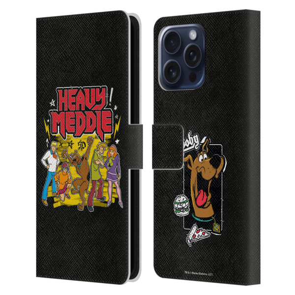 Scooby-Doo Mystery Inc. Heavy Meddle Leather Book Wallet Case Cover For Apple iPhone 16 Pro Max