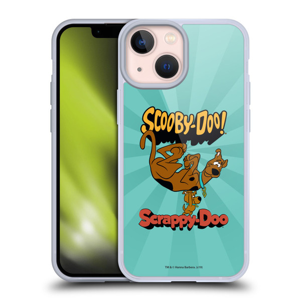 Scooby-Doo 50th Anniversary Scooby And Scrappy Soft Gel Case for Apple iPhone 13 Mini