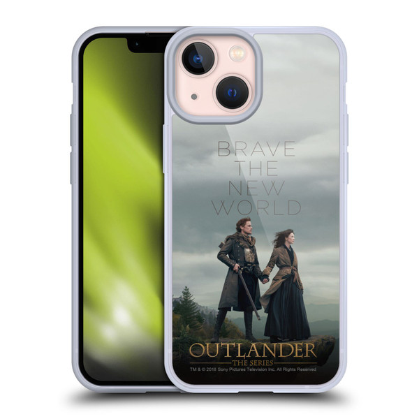 Outlander Season 4 Art Brave The New World Soft Gel Case for Apple iPhone 13 Mini