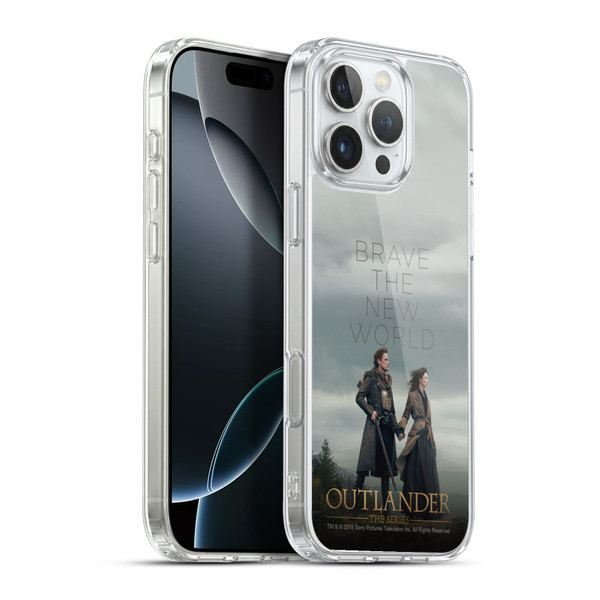 Outlander Season 4 Art Brave The New World Soft Gel Case for Apple iPhone 16 Pro Max & MagSafe