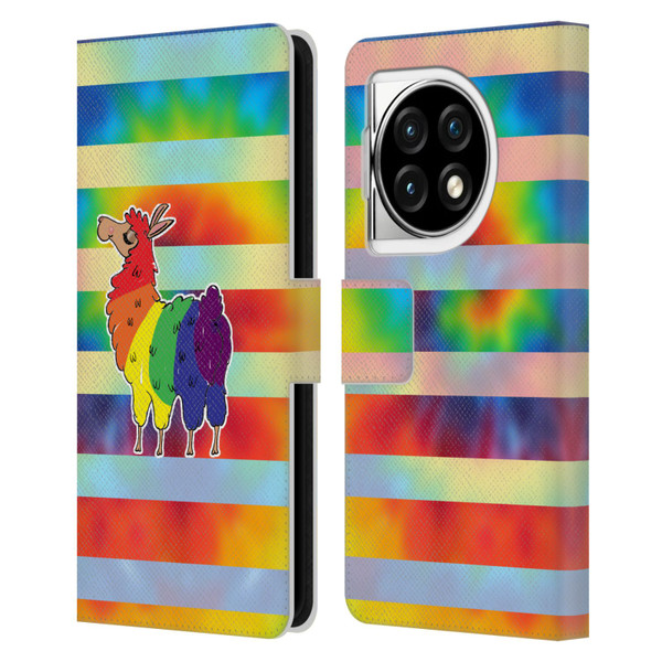 Grace Illustration Llama Pride Leather Book Wallet Case Cover For OPPO OnePlus Ace 3 5G