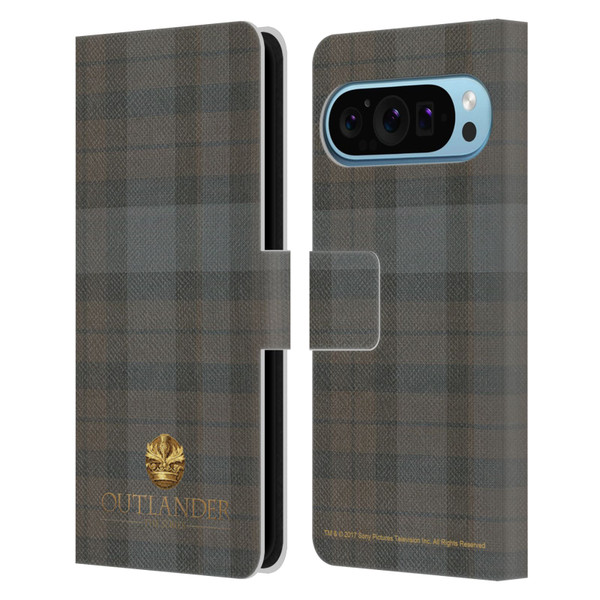 Outlander Tartans Plaid Leather Book Wallet Case Cover For Google Pixel 9 / Pixel 9 Pro