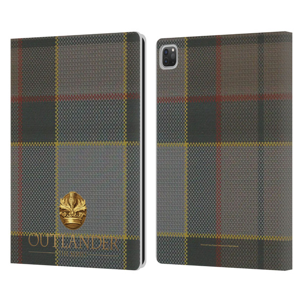 Outlander Tartans Fraser Leather Book Wallet Case Cover For Apple iPad Pro 13 M4 2024