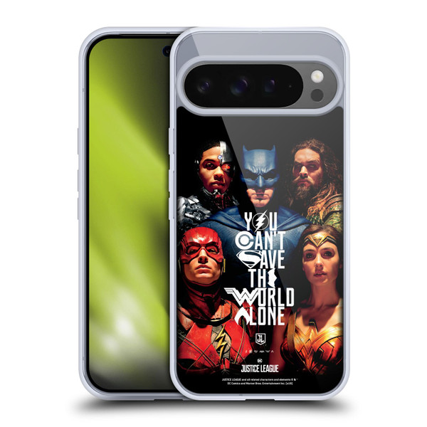 Justice League Movie Posters You Can't Save Soft Gel Case for Google Pixel 9 Pro XL