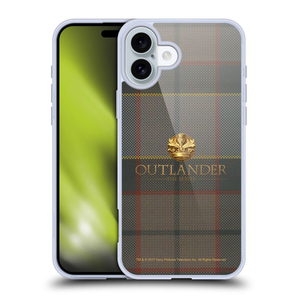 Outlander Tartans Fraser Soft Gel Case for Apple iPhone 16 Plus