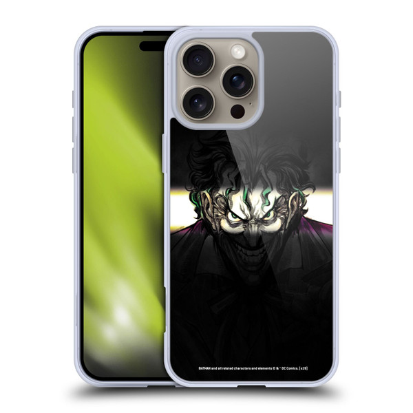 The Joker DC Comics Character Art Arkham Asylum Soft Gel Case for Apple iPhone 16 Pro Max