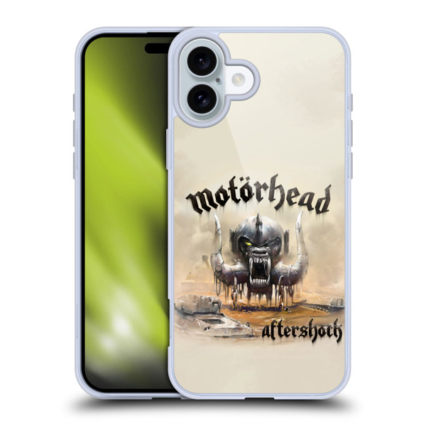 Motorhead Album Covers Aftershock Soft Gel Case for Apple iPhone 16 Plus
