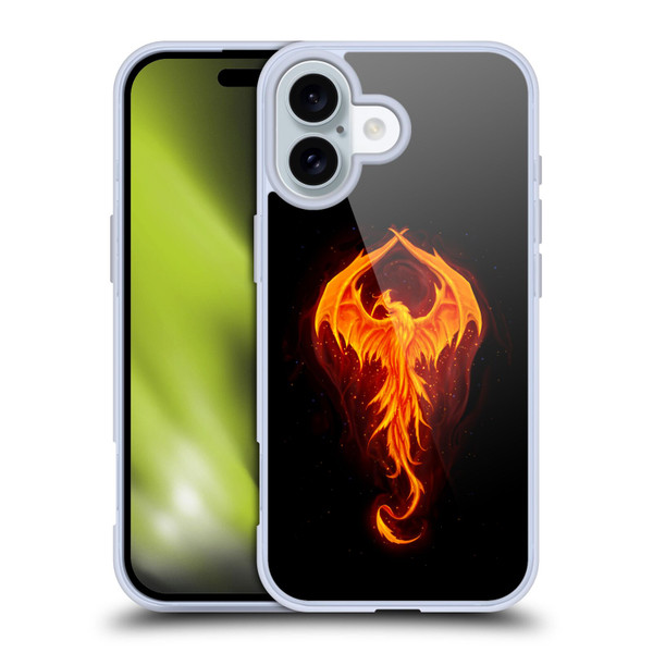 Christos Karapanos Dark Hours Dragon Phoenix Soft Gel Case for Apple iPhone 16