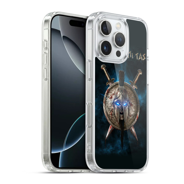 Christos Karapanos Horror 2 Spartan Soft Gel Case for Apple iPhone 16 Pro & MagSafe