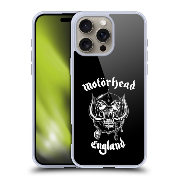 Motorhead Graphics England Soft Gel Case for Apple iPhone 16 Pro Max & MagSafe