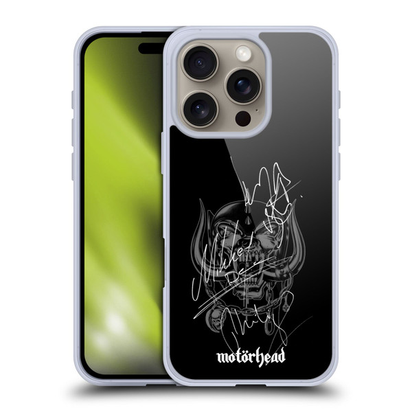 Motorhead Graphics Signatures Soft Gel Case for Apple iPhone 16 Pro & MagSafe