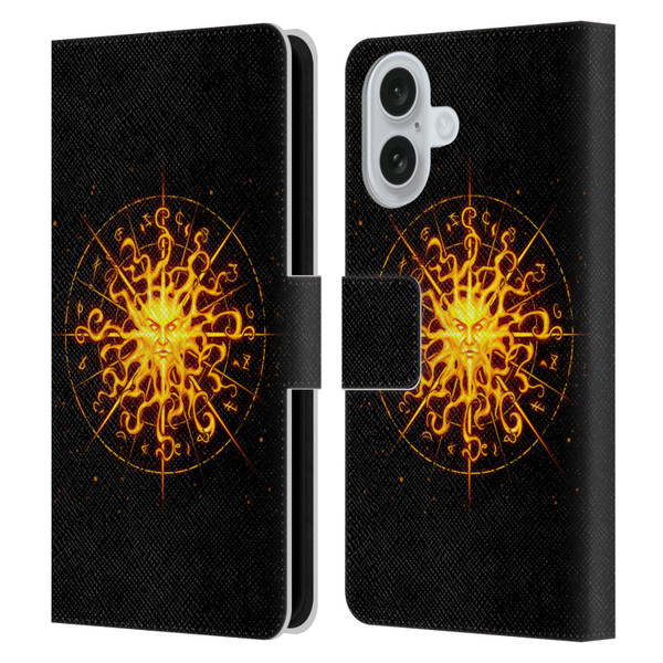 Christos Karapanos Mythical Art Helios Leather Book Wallet Case Cover For Apple iPhone 16