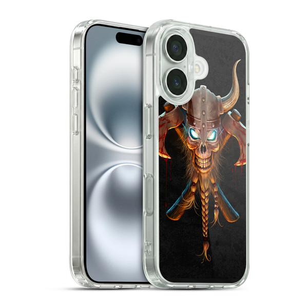 Christos Karapanos Horror 4 Viking Soft Gel Case for Apple iPhone 16 & MagSafe