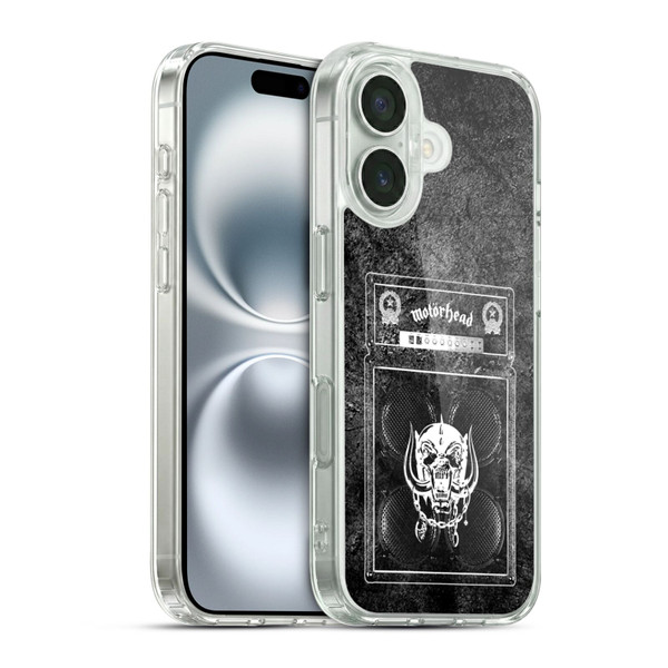 Motorhead Key Art Amp Stack Soft Gel Case for Apple iPhone 16 & MagSafe