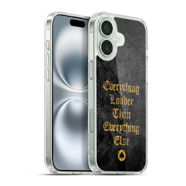 Motorhead Key Art Everything Louder Soft Gel Case for Apple iPhone 16 Plus & MagSafe
