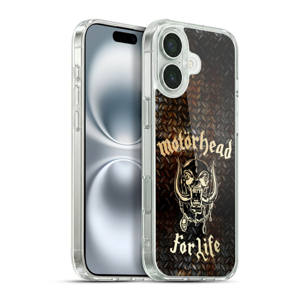 Motorhead Key Art For Life Soft Gel Case for Apple iPhone 16 Plus & MagSafe