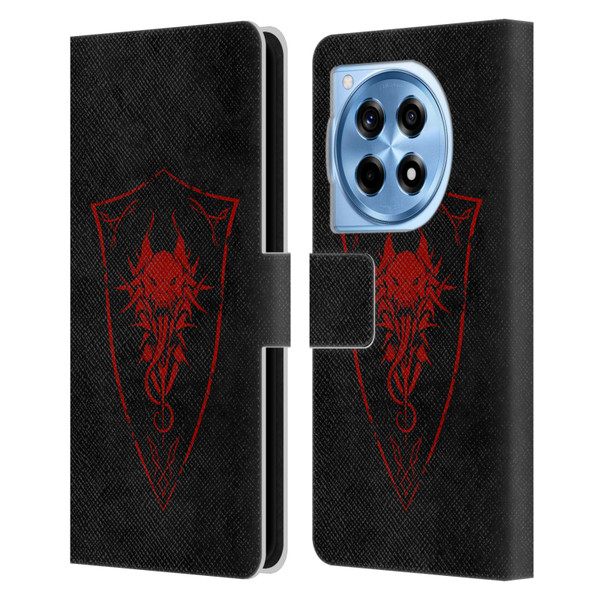 Christos Karapanos Shield Demon Leather Book Wallet Case Cover For OnePlus 12R