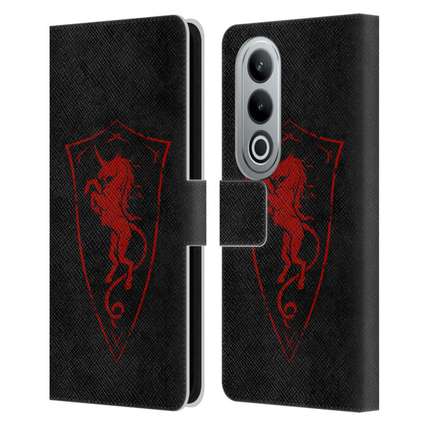 Christos Karapanos Shield Unicorn Leather Book Wallet Case Cover For OPPO OnePlus Ace 3V 5G