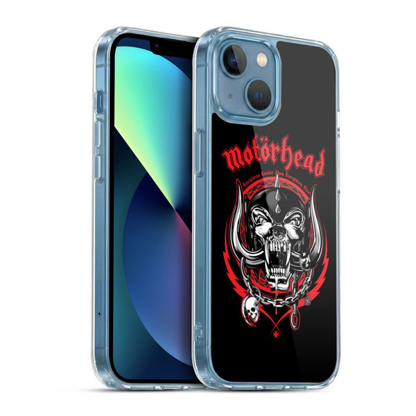 Motorhead Logo Everything Louder Than Everything Else Soft Gel Case for Apple iPhone 13 Mini & MagSafe
