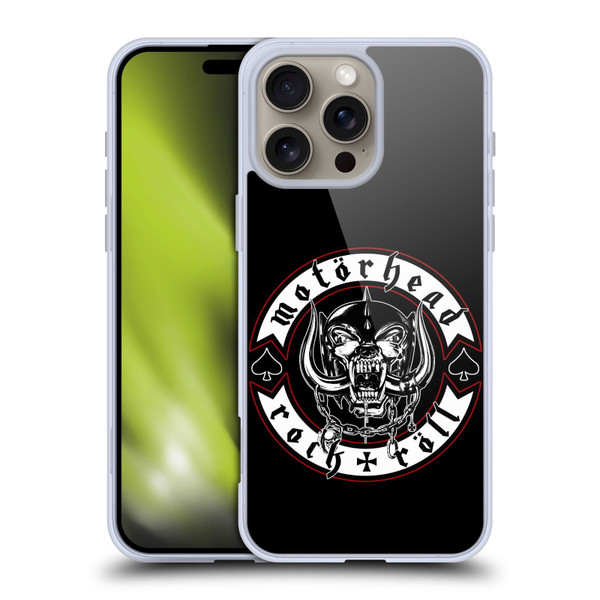Motorhead Logo Rock & Roll Soft Gel Case for Apple iPhone 16 Pro Max
