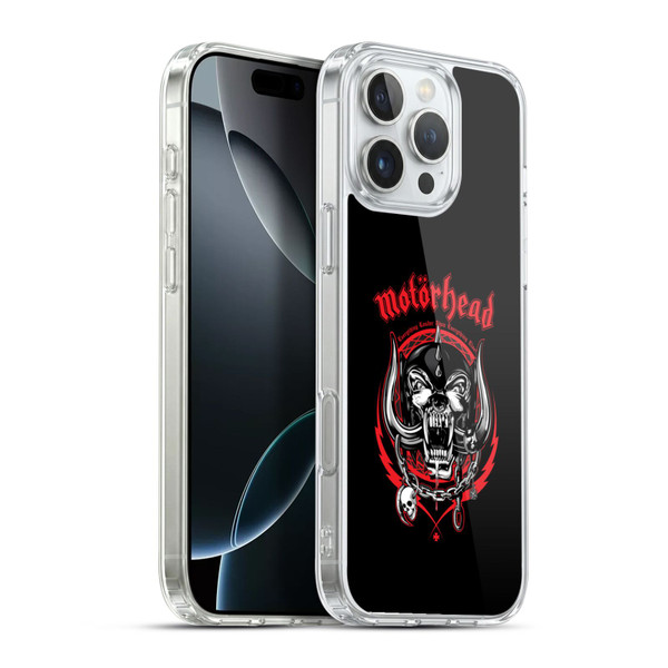 Motorhead Logo Everything Louder Than Everything Else Soft Gel Case for Apple iPhone 16 Pro Max & MagSafe