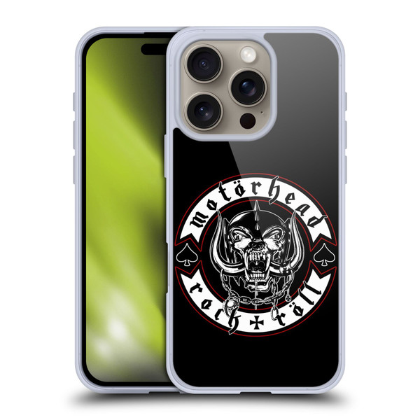 Motorhead Logo Rock & Roll Soft Gel Case for Apple iPhone 16 Pro
