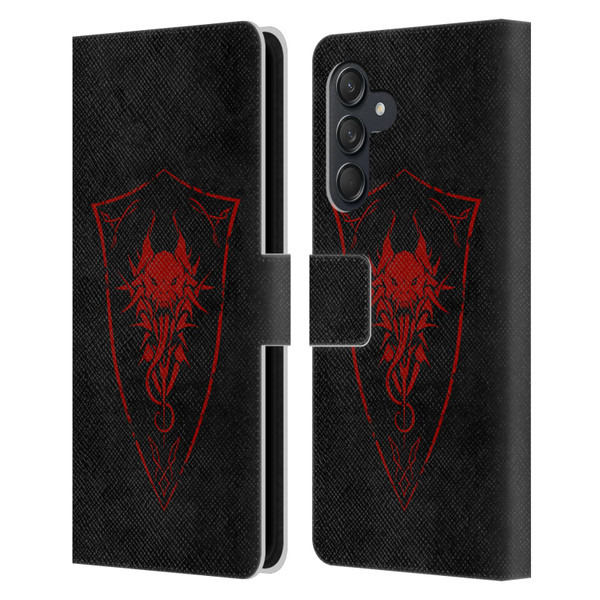 Christos Karapanos Shield Demon Leather Book Wallet Case Cover For Samsung Galaxy M55 5G